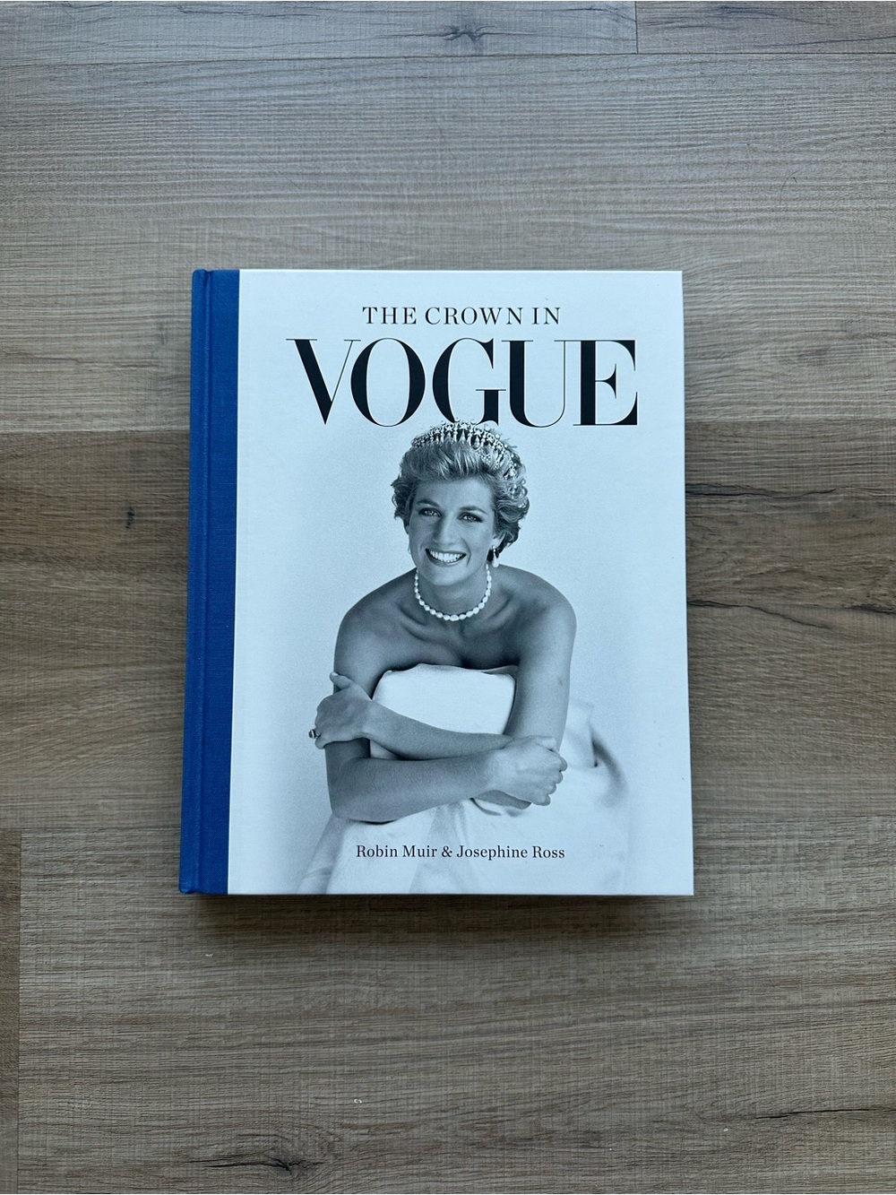 The Crown in Vogue Hardcover Book - White & Blue